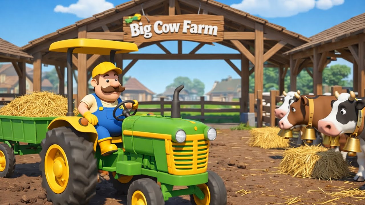 Old MacDonald Had a Farm | Episode 8 Animals With transporters | Kids songs Nursery Rhymes