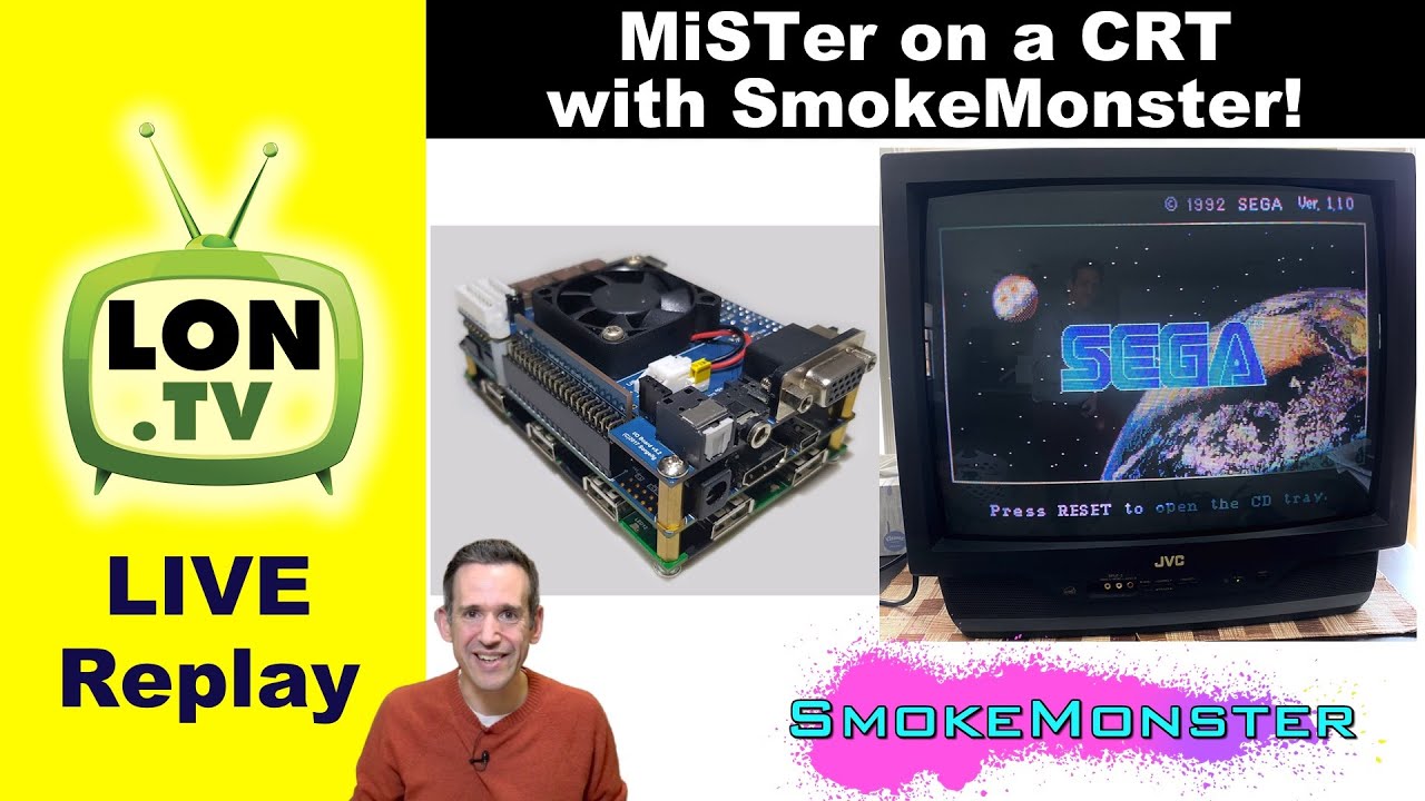 Live replay: MiSTer Retro Games on a CRT with @SmokeMonster ! Index in the Description