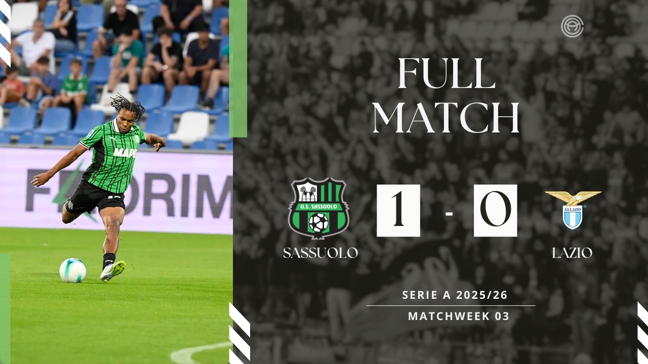 Serie A 2025/26: Sassuolo vs Lazio - FULL MATCH | Age of Calcio