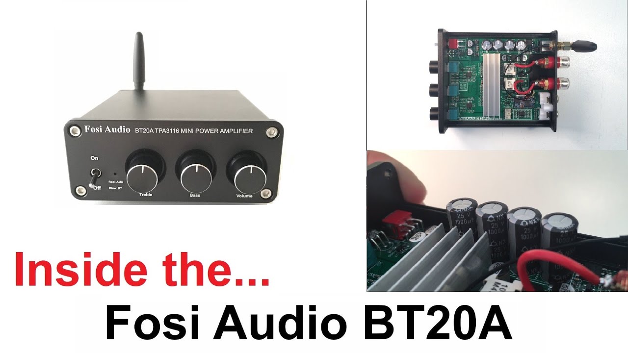 Inside the Fosi Audio BT20A 2020 - Teardown and Test