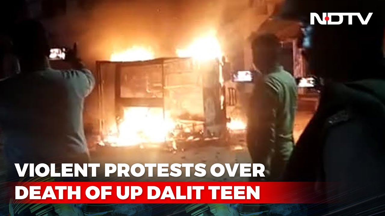 Violent Protests Over Death Of UP Dalit Teen, Accused Teacher On The Run