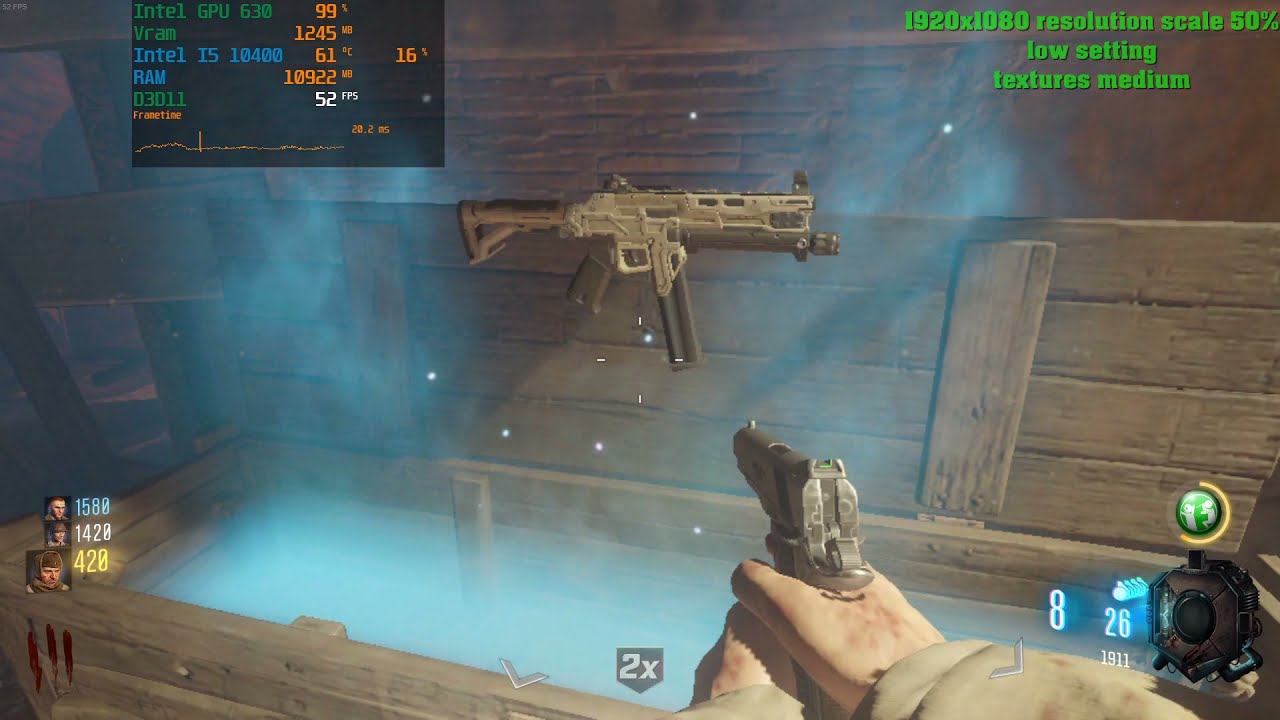 Call of Duty®: Black Ops 3 with intel graphic uhd 630