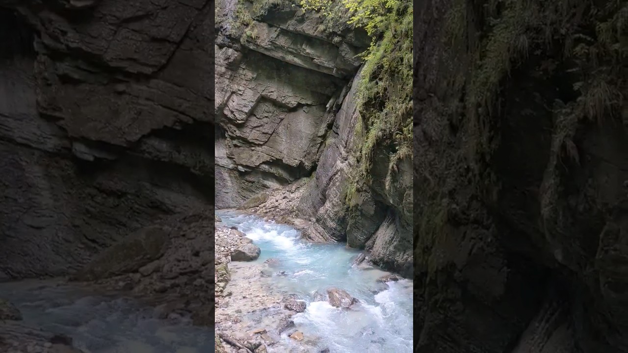 A Bavarian gorge  #shorts #youtubeshorts #germany #bavaria #beautifulnature #waterfall #gorges