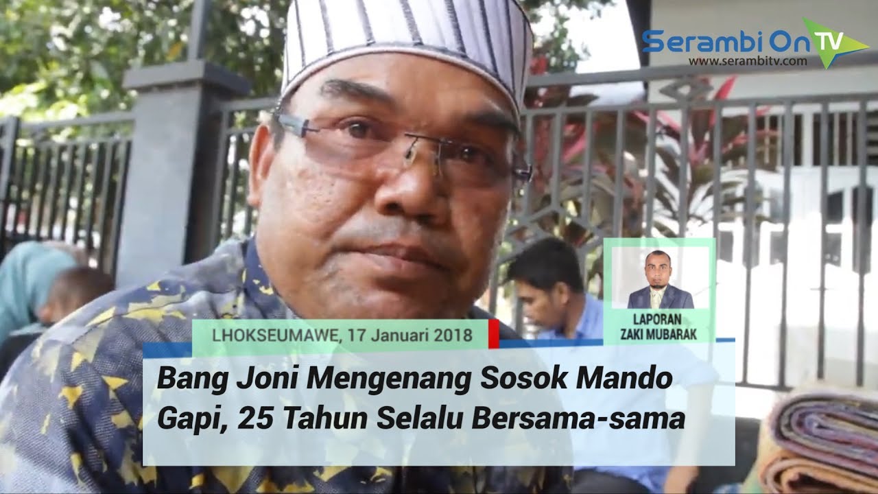 Bang Joni Mengenang Sosok Mando Gapi, 25 Tahun Selalu Bersama sama