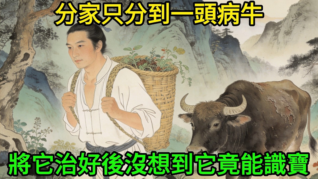 分家只分到一頭病牛，我用光全部積蓄將它治好，沒想到它竟能識寶，哥嫂眼紅來搶，卻被牛一蹄子踢斷肋骨#民間故事#善有善報#爲人處世#故事分享