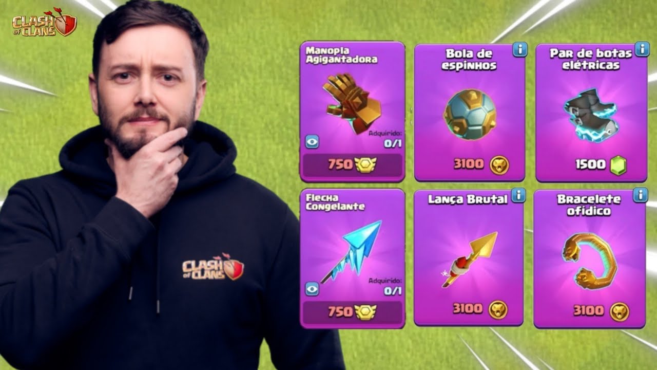 QUAL EQUIPAMENTO VOC&Ecirc; DEVE COMPRAR NO CLASH OF CLANS