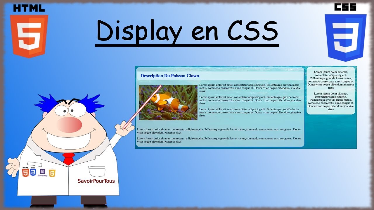 HTML5 / CSS3 - 16 - Display en CSS