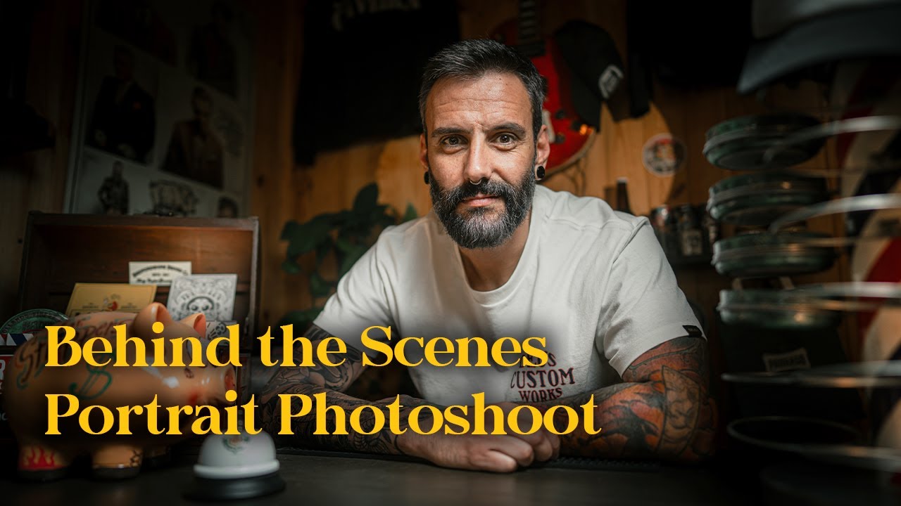 Sony A7iv Portrait Photoshoot Behind The Scenes In A Barber Shop