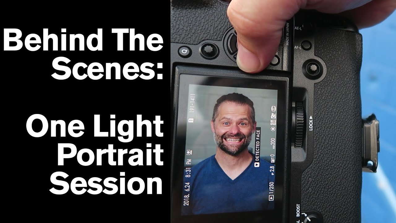 One Light Portrait Session on Location - Behind The Scenes