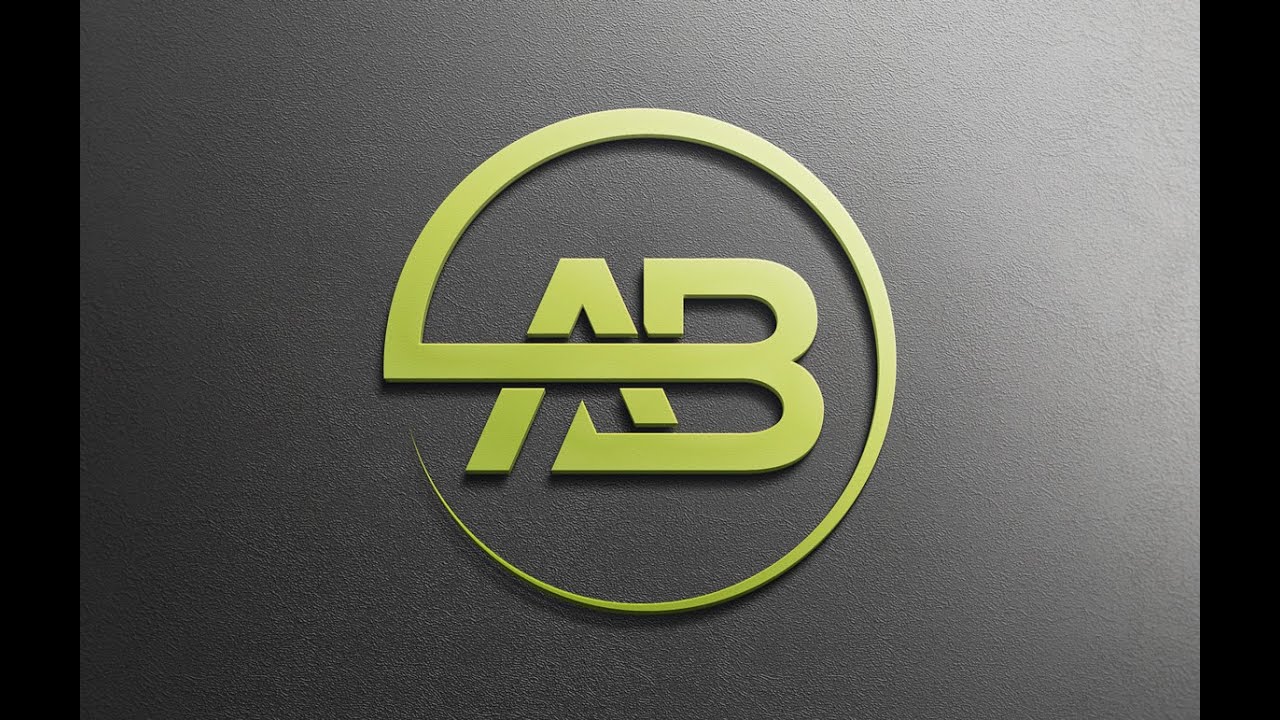 How to Make AB Logo Design In Illustrator | AB Logo Design | Adobe Illustrator Tutorial
