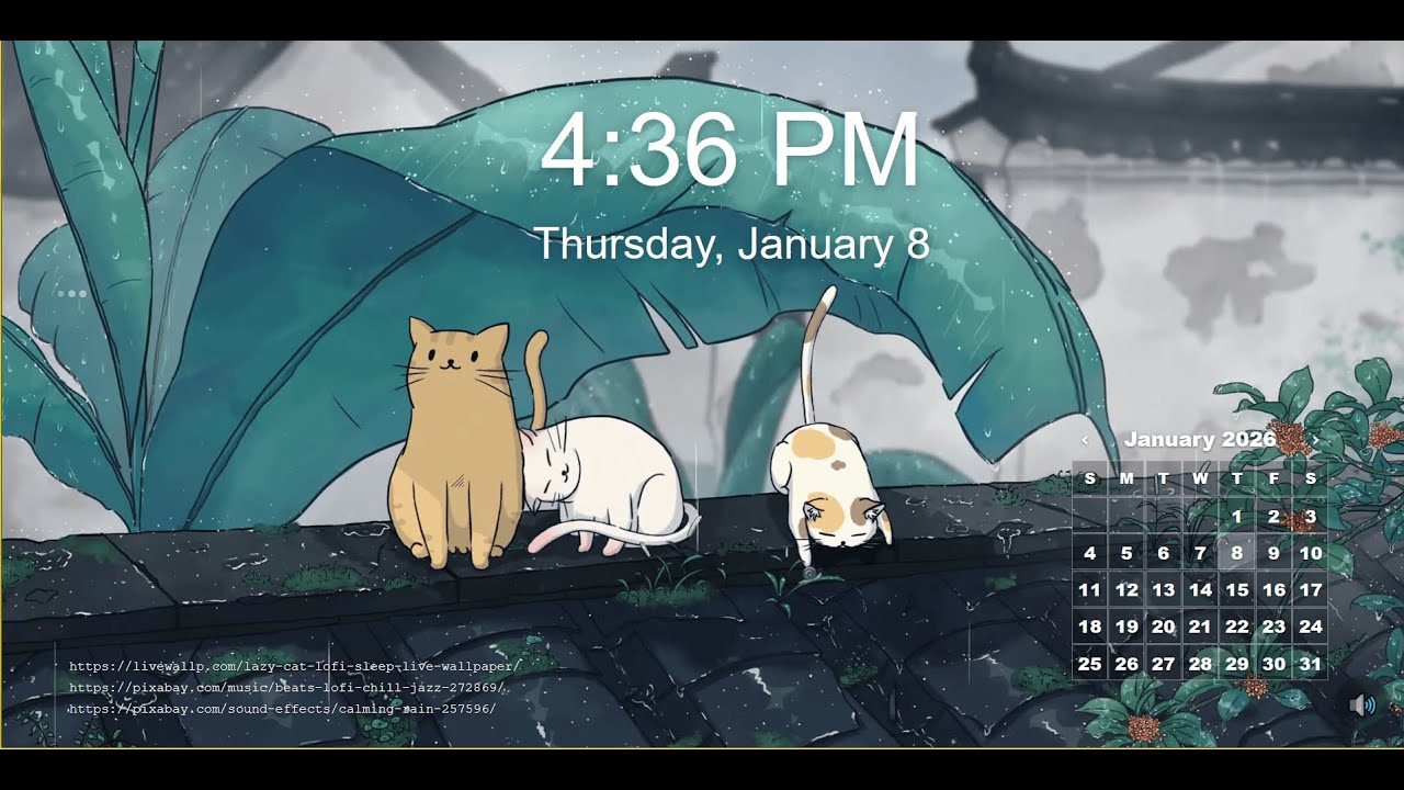 Lofi Jazz Cat Raining