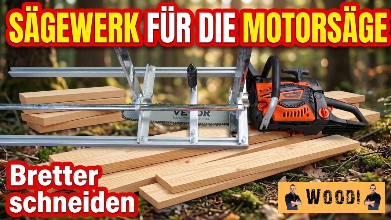 Mobiles Sägewerk für die Motorsäge: Dein eigenes Holz sägen - Einfache Anleitung & Test!