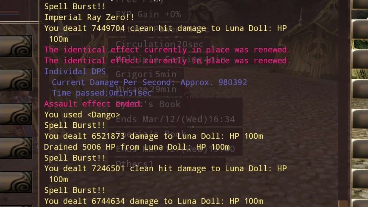 Iruna High Wizard 4slot build! Stats, Apos, Equipments, Damage Test 💙