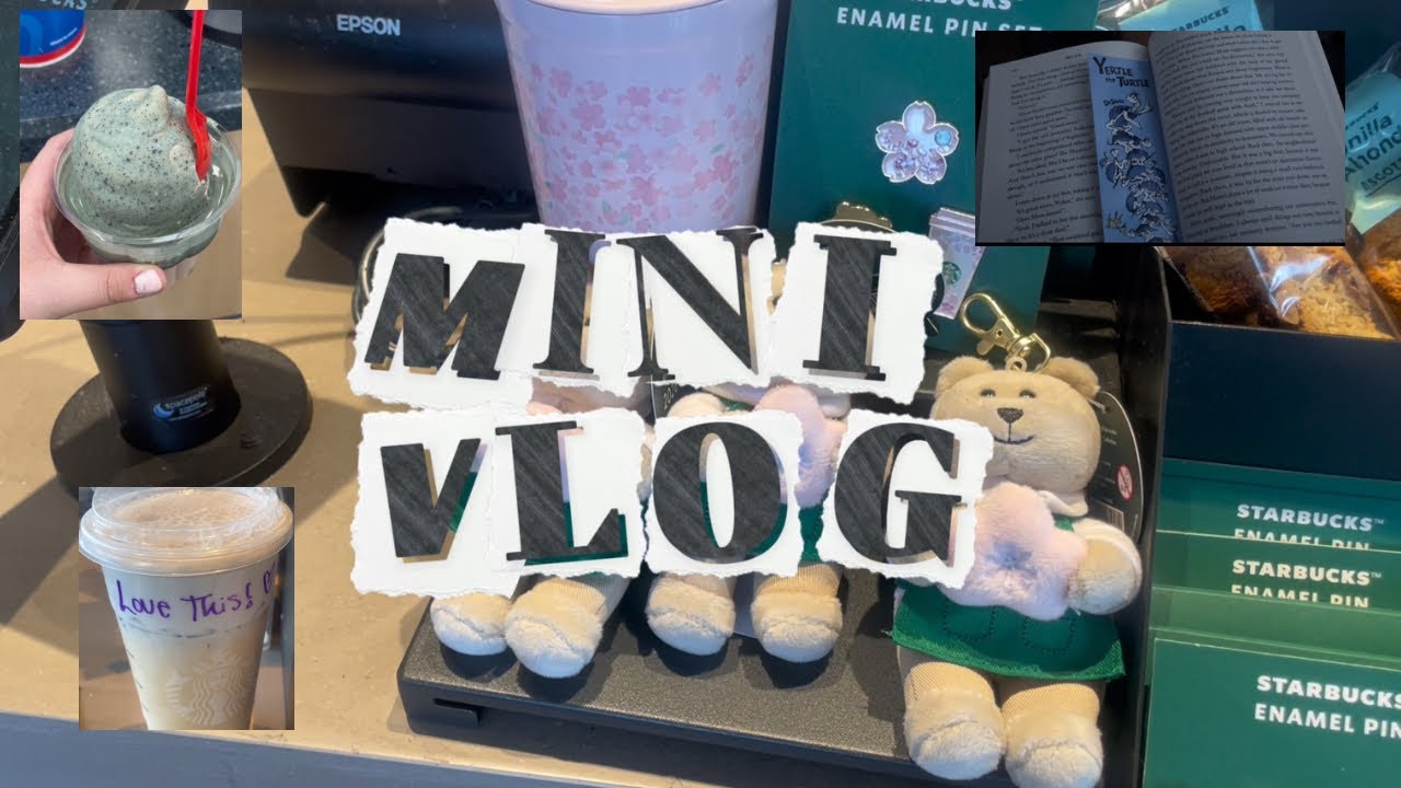 Vlog 3 ~ Starbucks spring collection, reading outside, trying Seven Brew | Seniors last pep rally