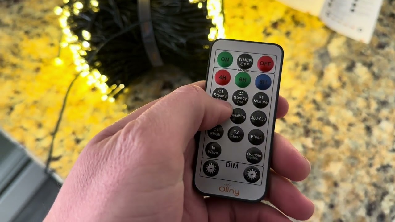 Ollny Christmas Lights, 210FT 640LED Color Changing Christmas Tree Lights with 11 Modes