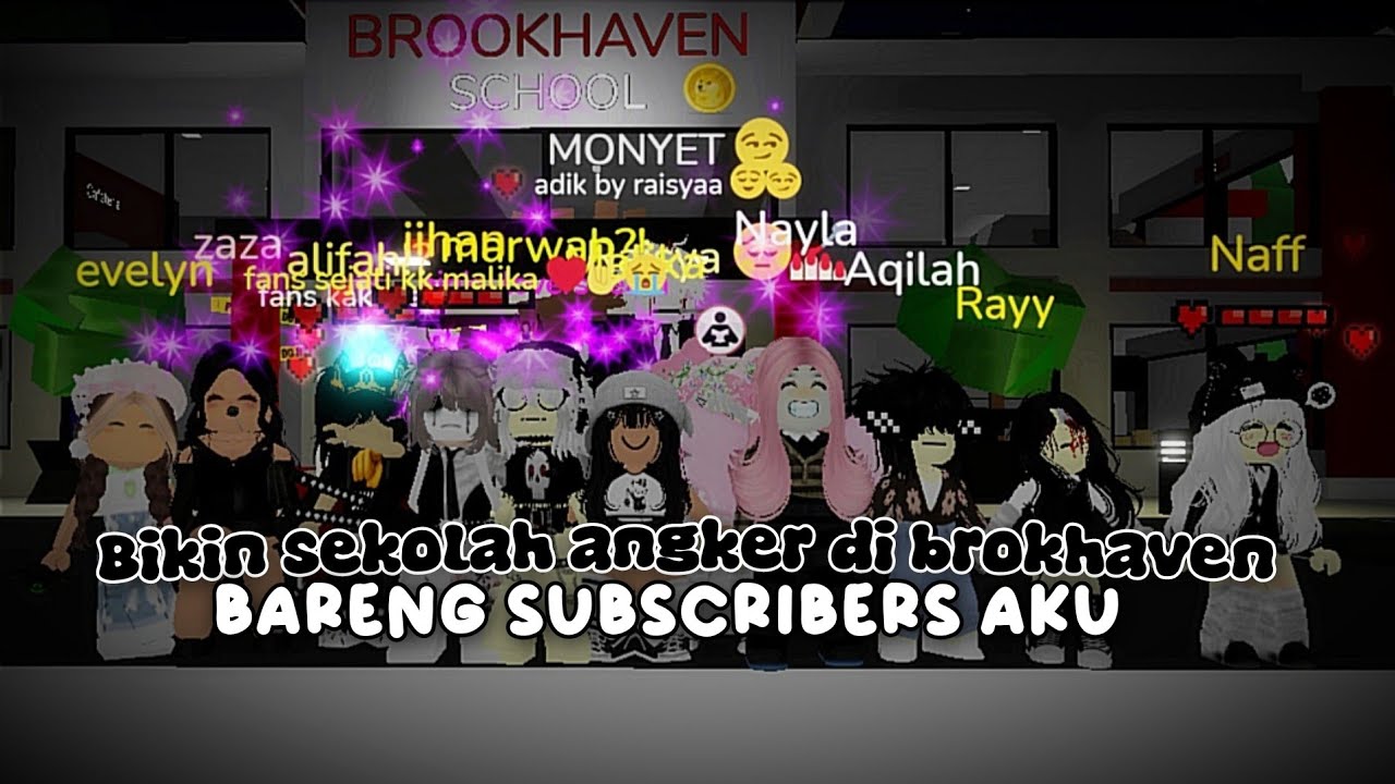 BIKIN SEKOLAH ANGKER☠️👻 DI MAP BROKHAVEN📱 BARENG SUBSCRIBERS AKU....🤔 || Roblox Indonesia🇮🇩