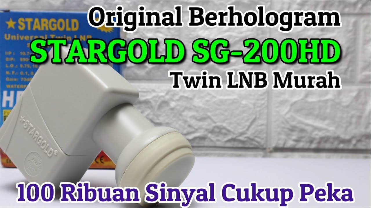 Komparasi & Review LNB KUBand Stargold SG 200HD Original Murah Berkualitas