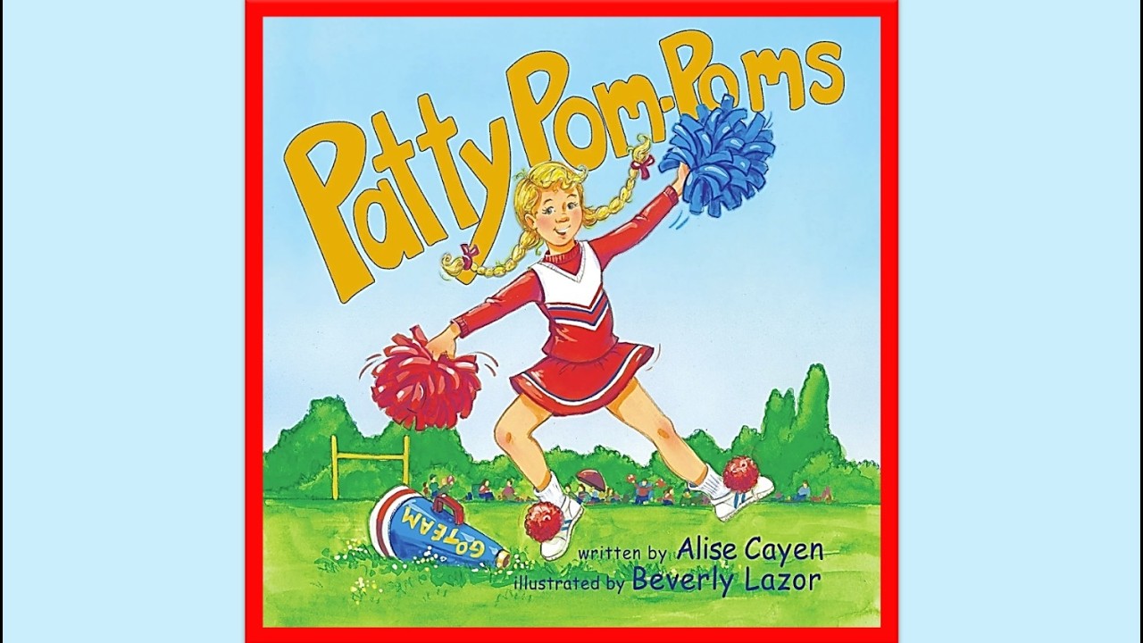 PATTY POM POMS Cheerleader Story Kids Photo Book Read Aloud Children Football Game Sports Super Bowl
