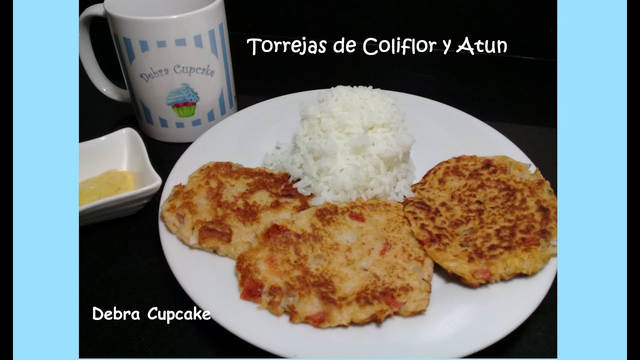 Tortillas (Torrejas) de Coliflor con Atun
