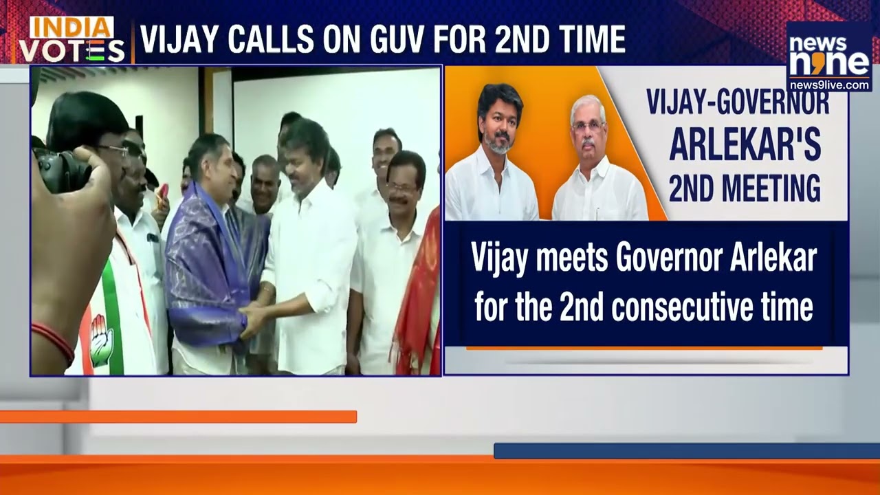 Vijay Meets Governor Again As TVK Falls Short | Tamil Nadu Hung Assembly Sparks Govt Battle