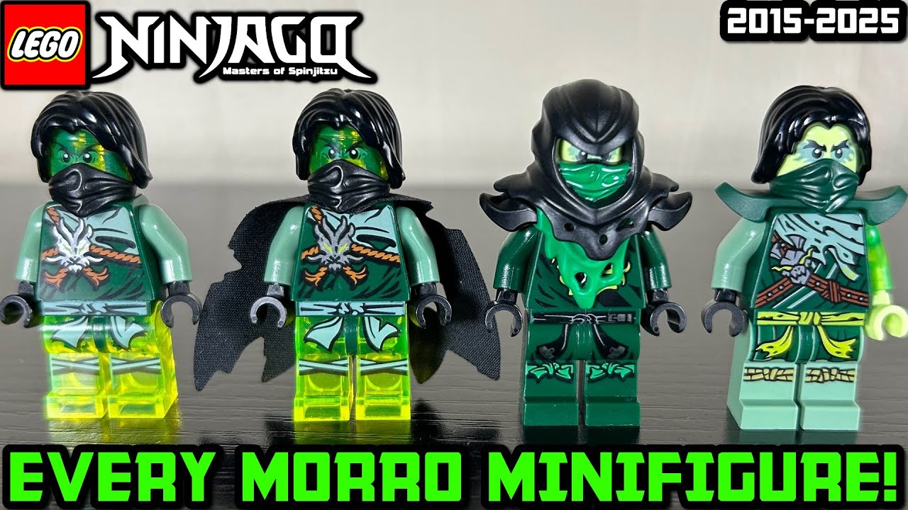 Every MORRO Minifigure Ever Made! 🐲 (2015-2025) LEGO Ninjago Morro Minifigure Comparison!