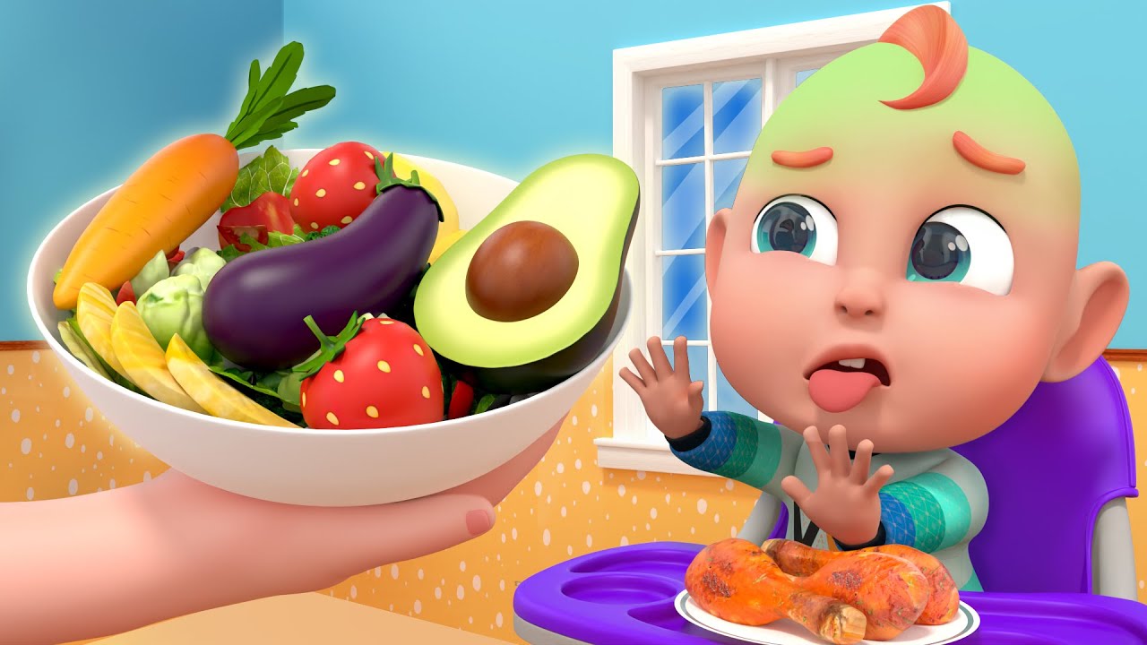 Rob Doesn’t Like Vegetables | Vegetable Song | Good Habits | Rosoo Sing & Learn - Nursery Rhymes