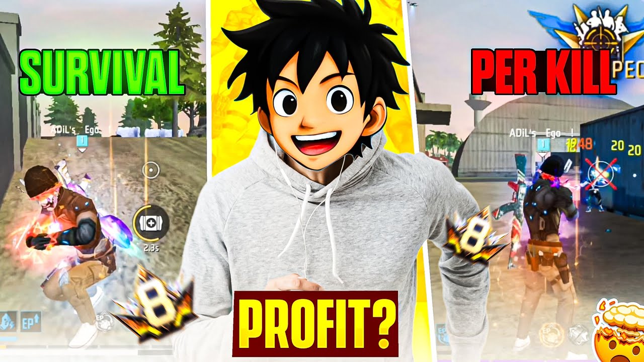 PER KILL VS SURVIVAL TOURNAMENTS 🎮KIS MEIN PROFIT 🤑 JYADA HOTA HAI ?  | ADIL FF