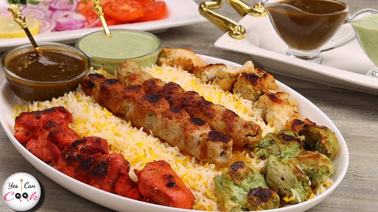 BBQ PLATTER ON TAWA Step by Step Recipe by (YES I CAN COOK)