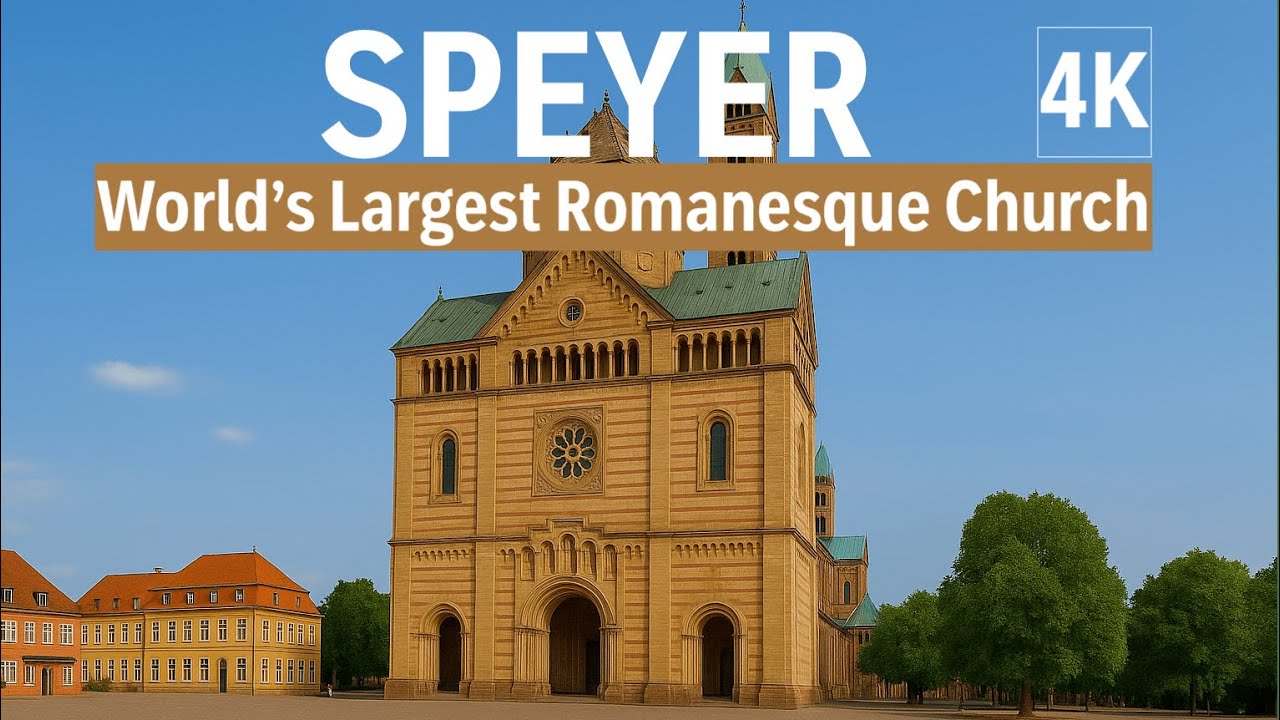 Speyer 4K: Driving Through the World’s Largest Romanesque Church City