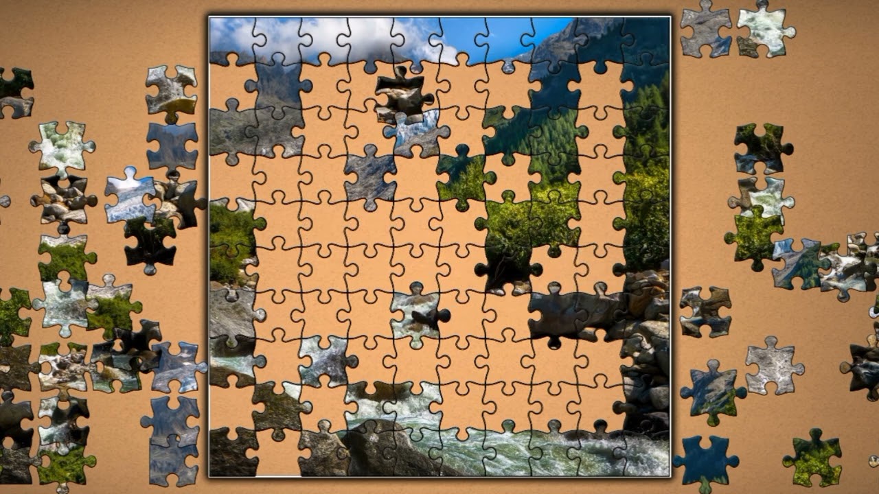 River in The Trient Valley, Switzerland❤️❤️ jigsaw puzzle🧩🧩 || @funpuzzle1122 