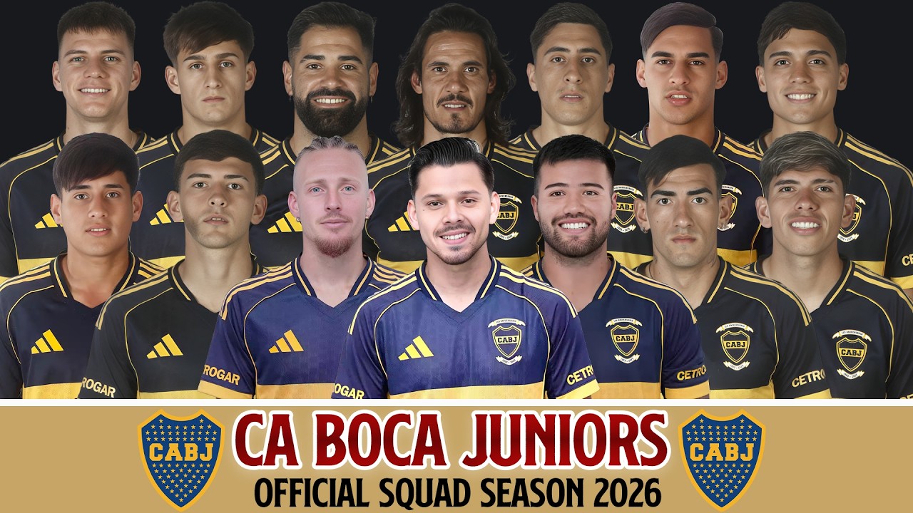 CA Boca Juniors Official Squad Season 2026 | Torneo Apertura 2026