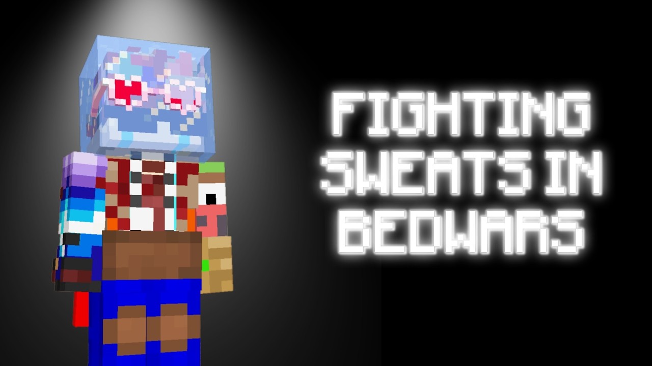 Видео с избиением потных персонажей (БЕЗУМНОЕ) | Hypixel Bedwars