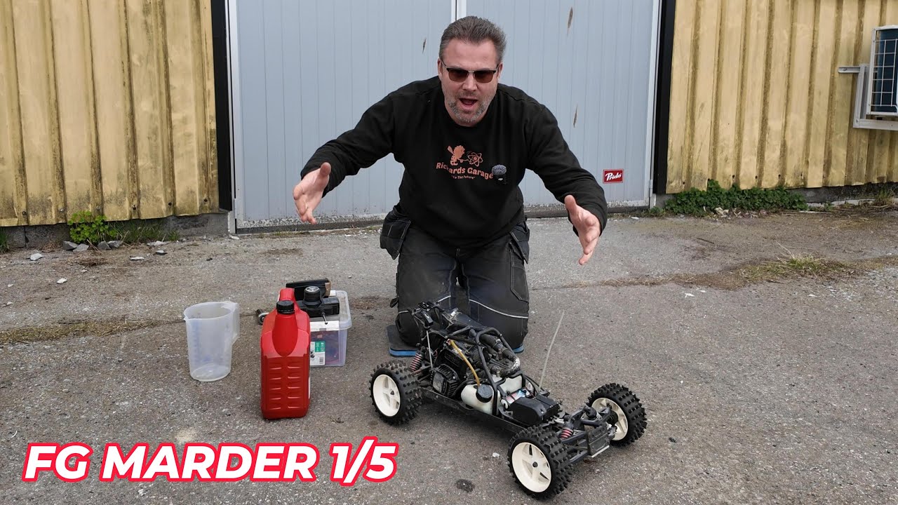 FÅR JAG IGÅNG EN 20ÅR GAMMAL RC BIL?? - FG MARDER 1/5 23CC ZENOAH