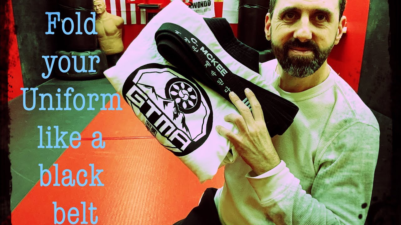 The martial arts way to fold a uniform