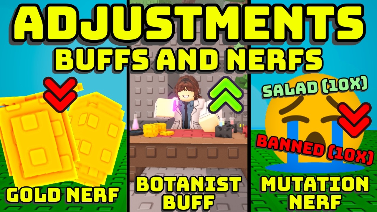 😭 GOLD MUTATION NERF, BOTANIST BUFF, AND MORE ADJUSTMENTS IN GARDEN HORIZONS