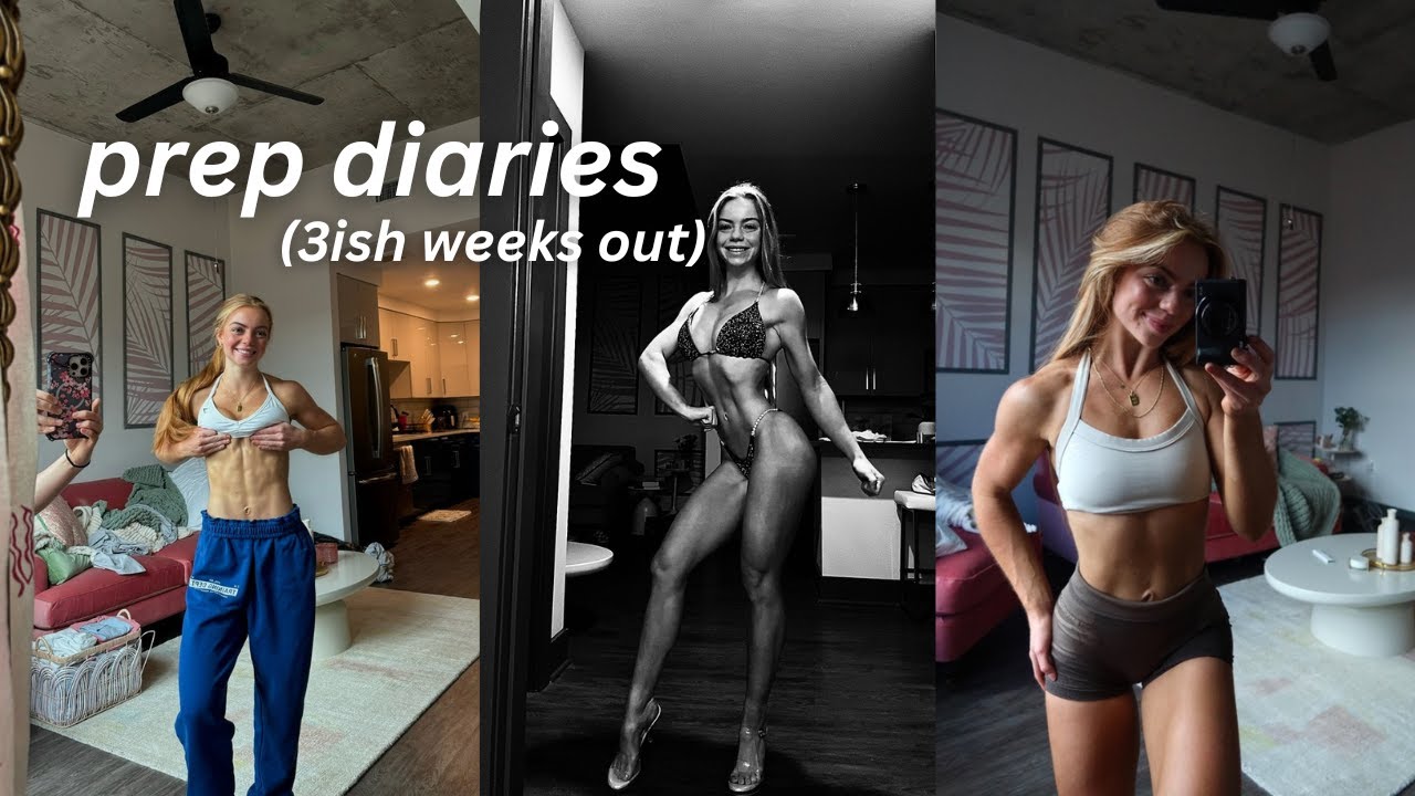 bodybuilding prep diaries: 3ish weeks out | MY APP LAUNCHED, bikini troubles, & excited for show day