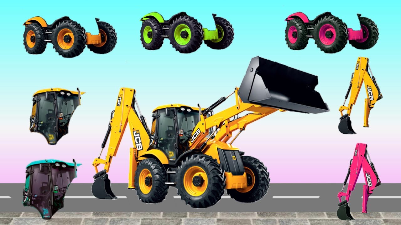 CORRECTLY GUESS THE JCB ALL PART - Jcb Tractor Video