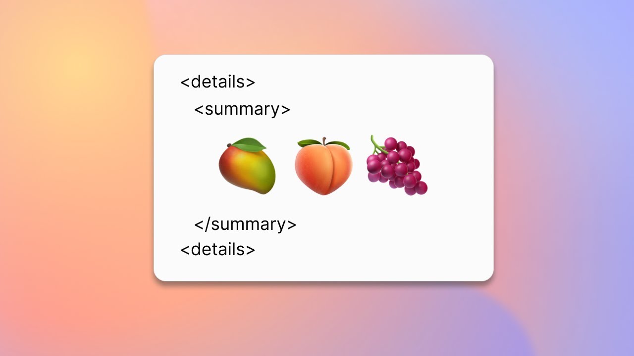 Codez un accordéon en HTML natif avec 