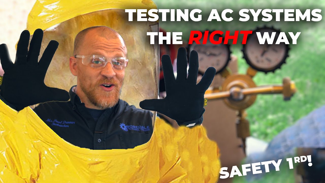 A/C Leak Test, Repair, Recharge Part 1 - Caleb's Jeep