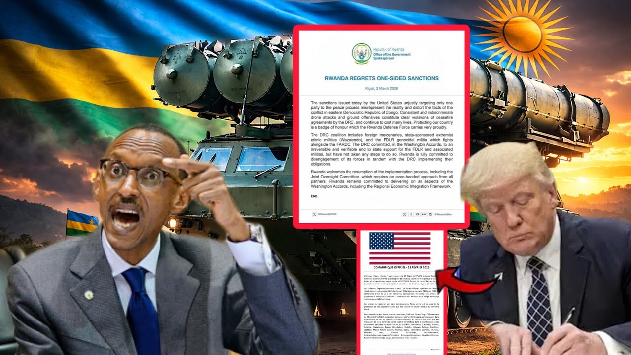 URWANDA RUSOHOYE ITANGAZO RUHA GASOPO AMERICA NYUMA YIBIHANO BYAFATIWE IGISIRIKARE CYA RDF NA GENER4