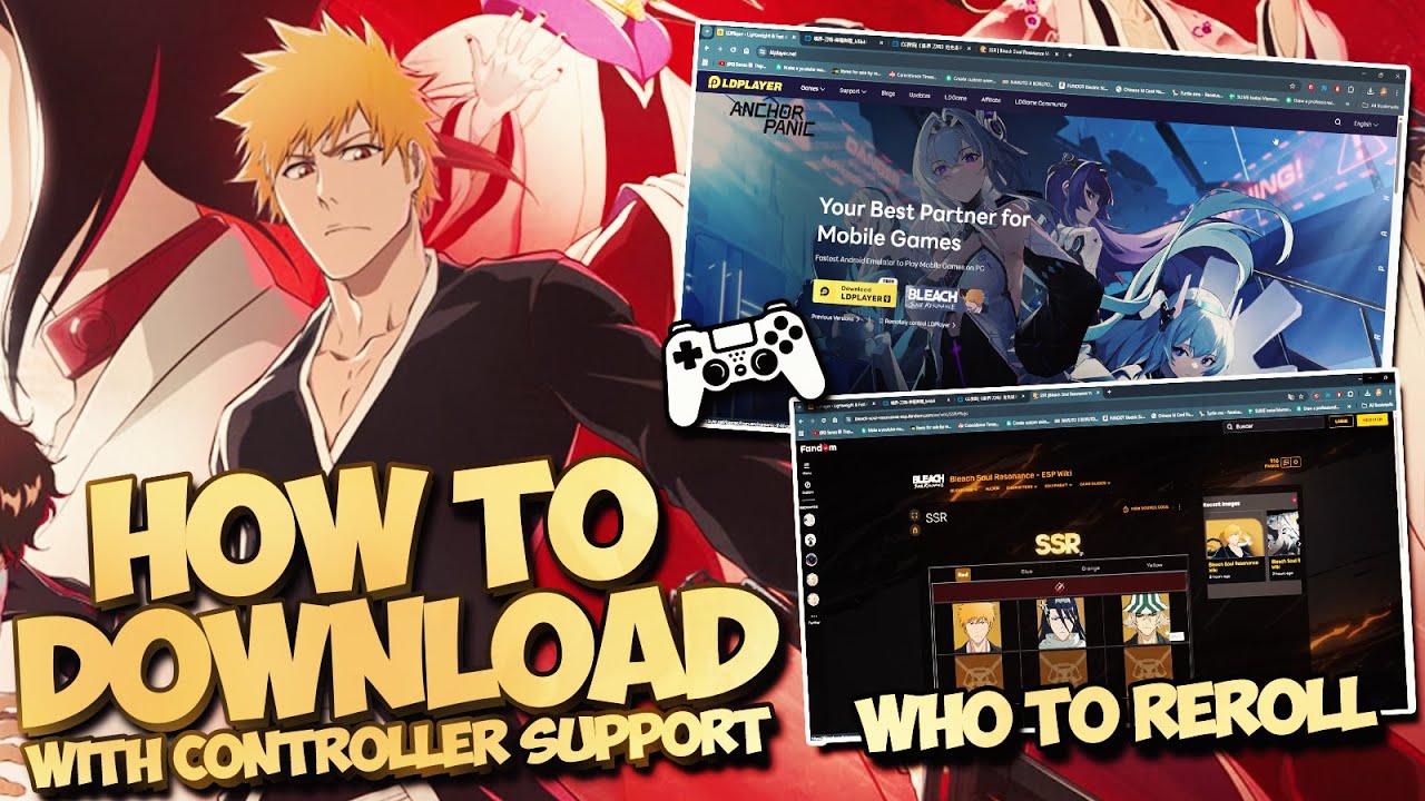 DOWNLOAD BLEACH SOUL RESONANCE ON PC WITH CONTROLLER SUPPORT & WHO TO REROLL FOR (LD Player)