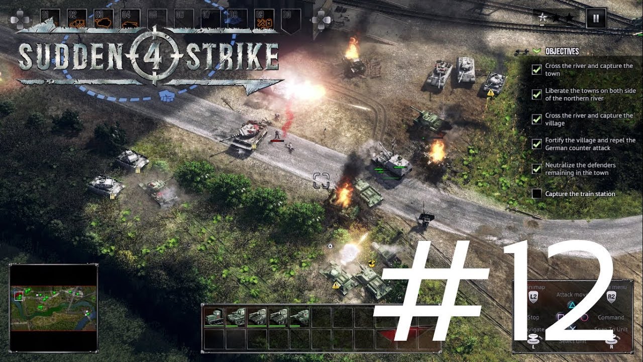 SUDDEN STRIKE 4 | #12 | Fourth Battle of Kharkov - Soviet campaign - Full Gameplay (PS4) HD 1080p60