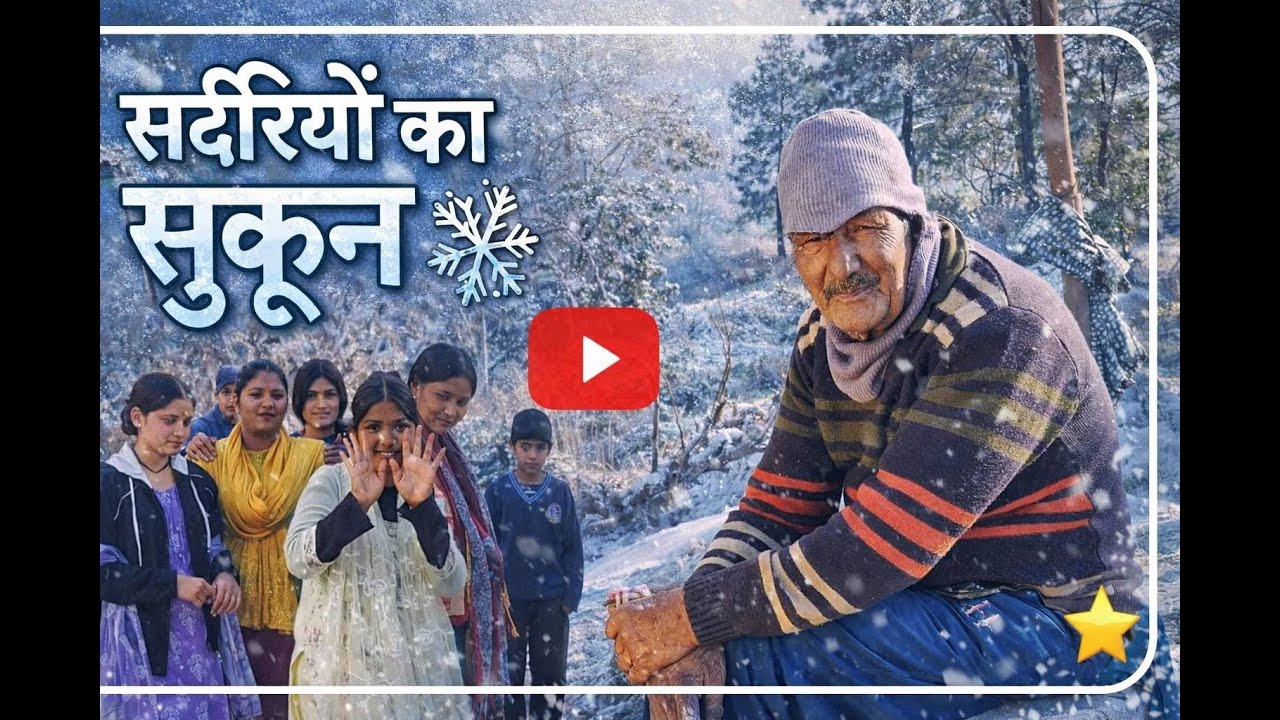 सर्दियों में पहाड़ों के गांवों का खुशनुमा माहौल || Pahadi Lifestyle Vlog || Pahadi Vlog