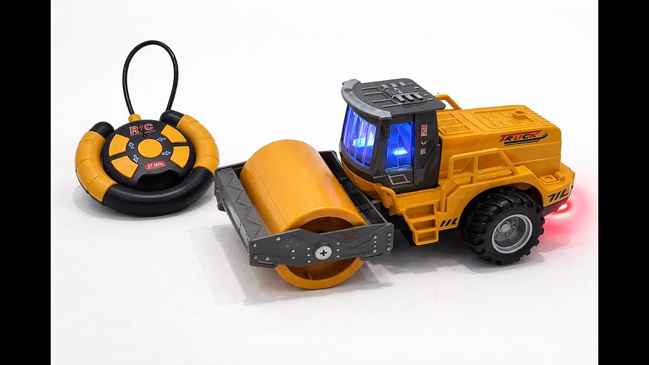 Unboxing RC Construction Vehicle, RC Drift Stunt Car & Die Cast City Rescue 1:32 | ASMR Video