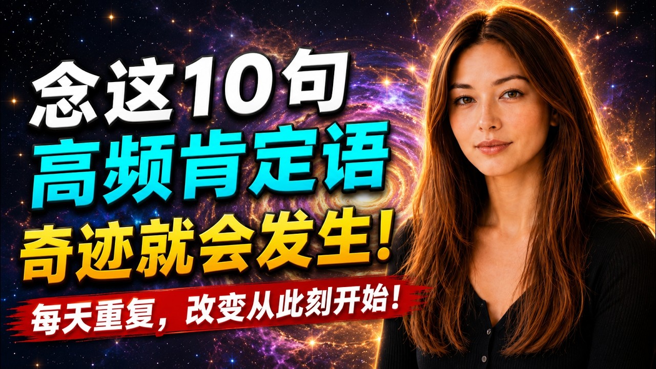连接宇宙最快的方式！| 念这10句高频肯定语奇迹就会发生！| 觉行致富 Awaken & Abundant