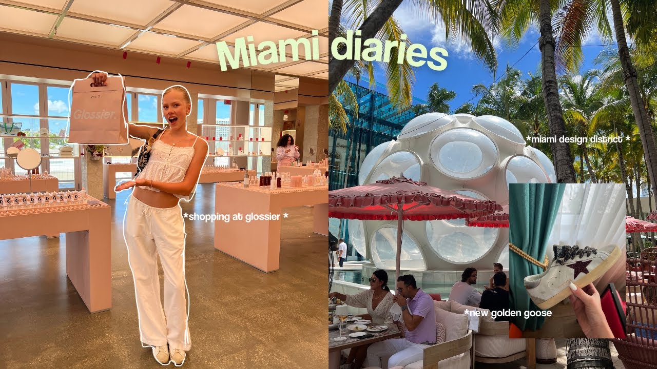 miami diaries ( shopping at glossier , Miami design district )