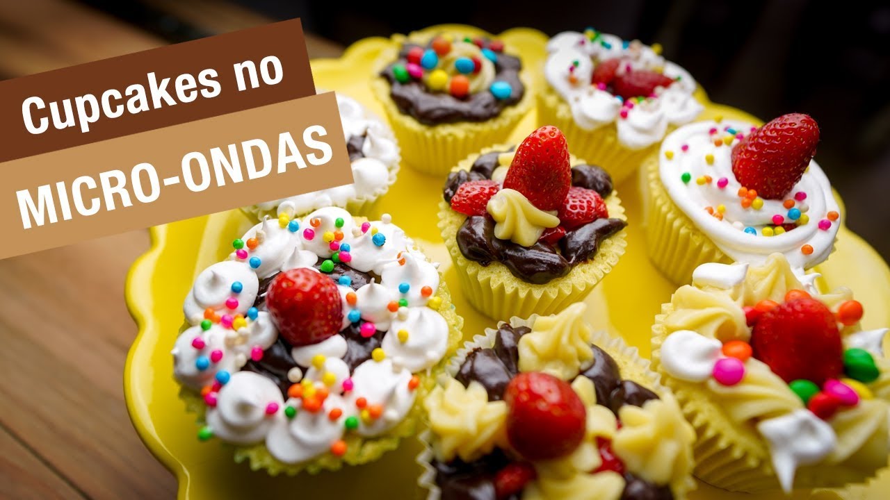 COMO FAZER CUPCAKES NO MICRO-ONDAS | Cozinha da Cátia