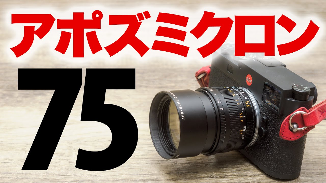 【中望遠レンズの最高峰】Leica APO-SUMMICRON-M F2/75mm ASPH. ライカ アポ・ズミクロンM 75mm F2.0 ASPH.【ポートレートもスナップも】
