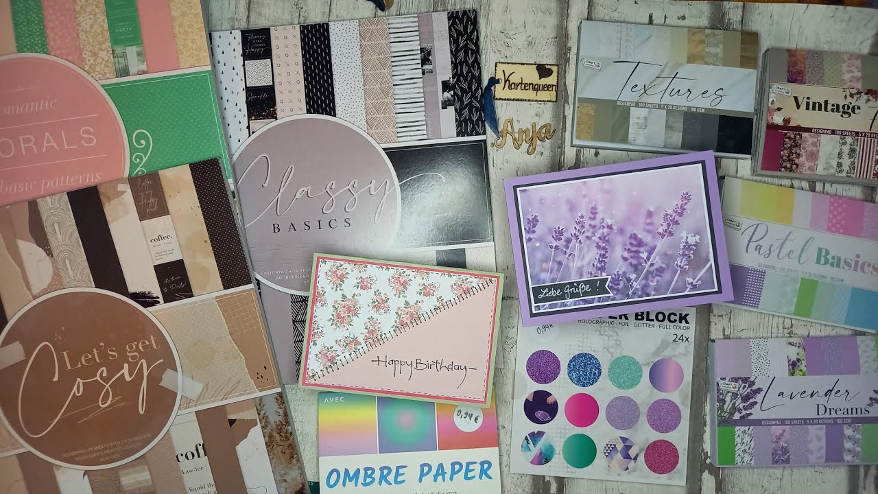 Action Haul: Neue Blöcke & Papier inkl. Kartenideen mit Designpapier