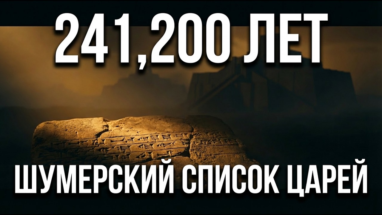 ВАМ СОЛГАЛИ О НАЧАЛЕ ЦИВИЛИЗАЦИИ: 241,200 лет до потопа | Шумерский Список Царей
